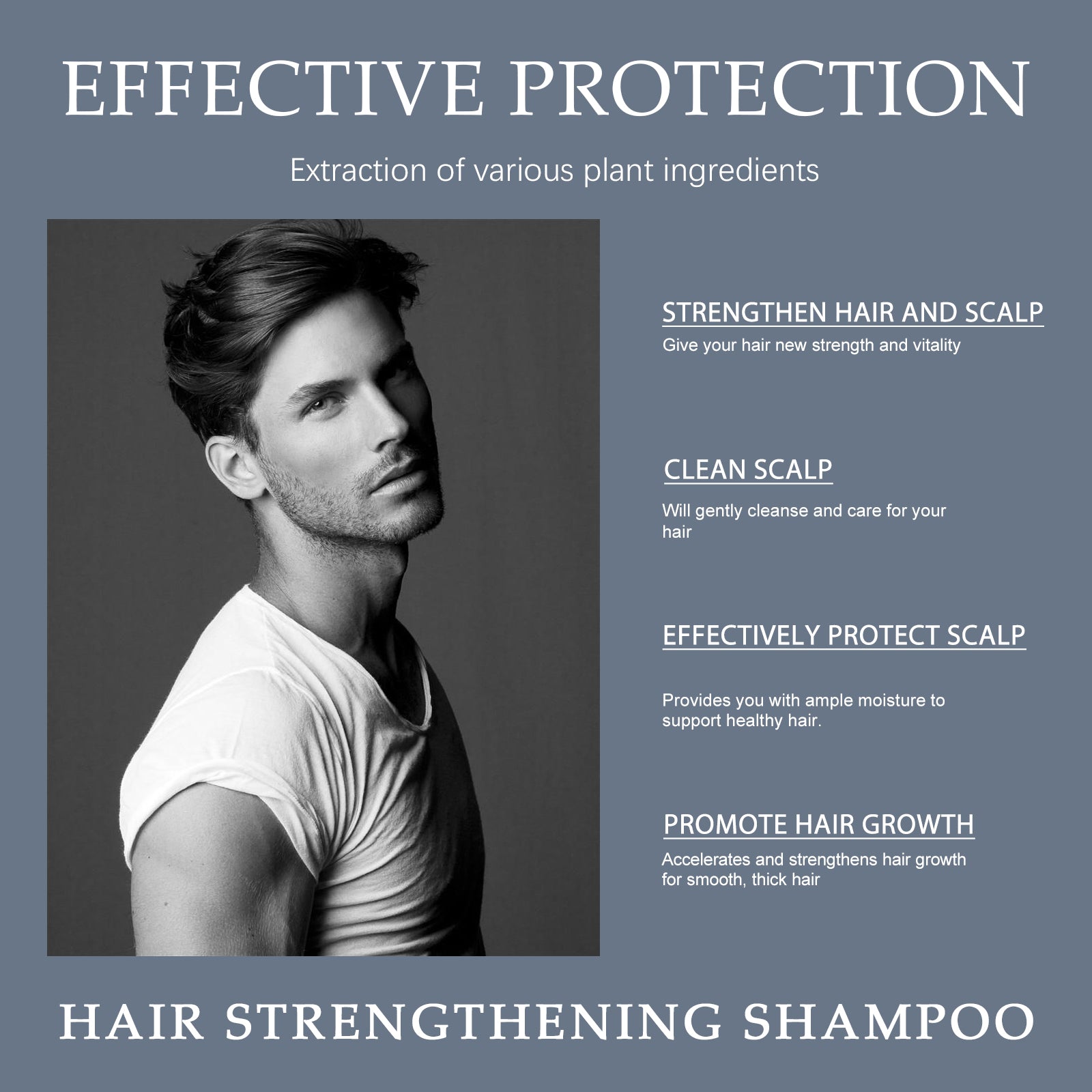 Champú de Limpieza Profunda para Hombre