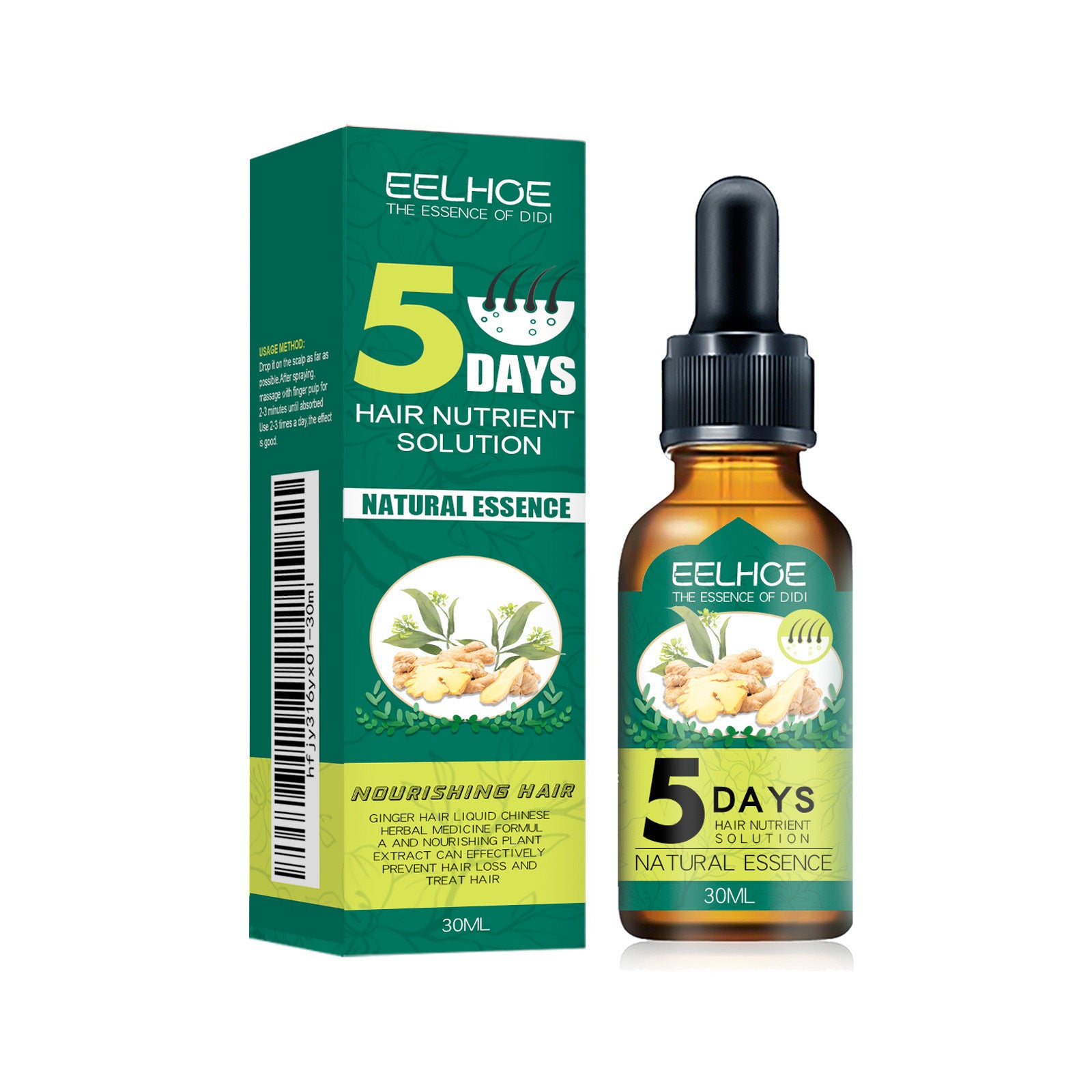 Aceite de Jengibre para el Cabello